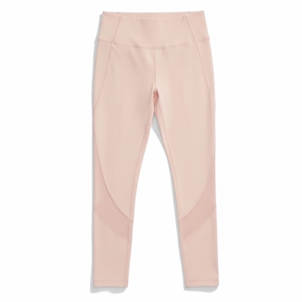 Athleta High Waisted Leggings Yoga Tights Workout Dance Athleisure Pink Mesium